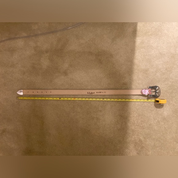 BB simon bling pink pony hair belt - Picture 13 of 13